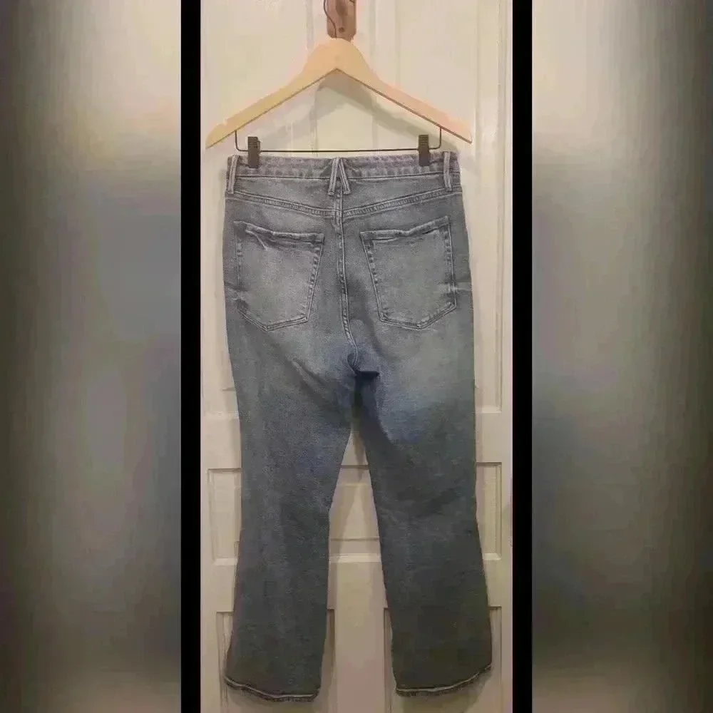 Good American Distressed Jeans Size 10 - Picture 3 of 6